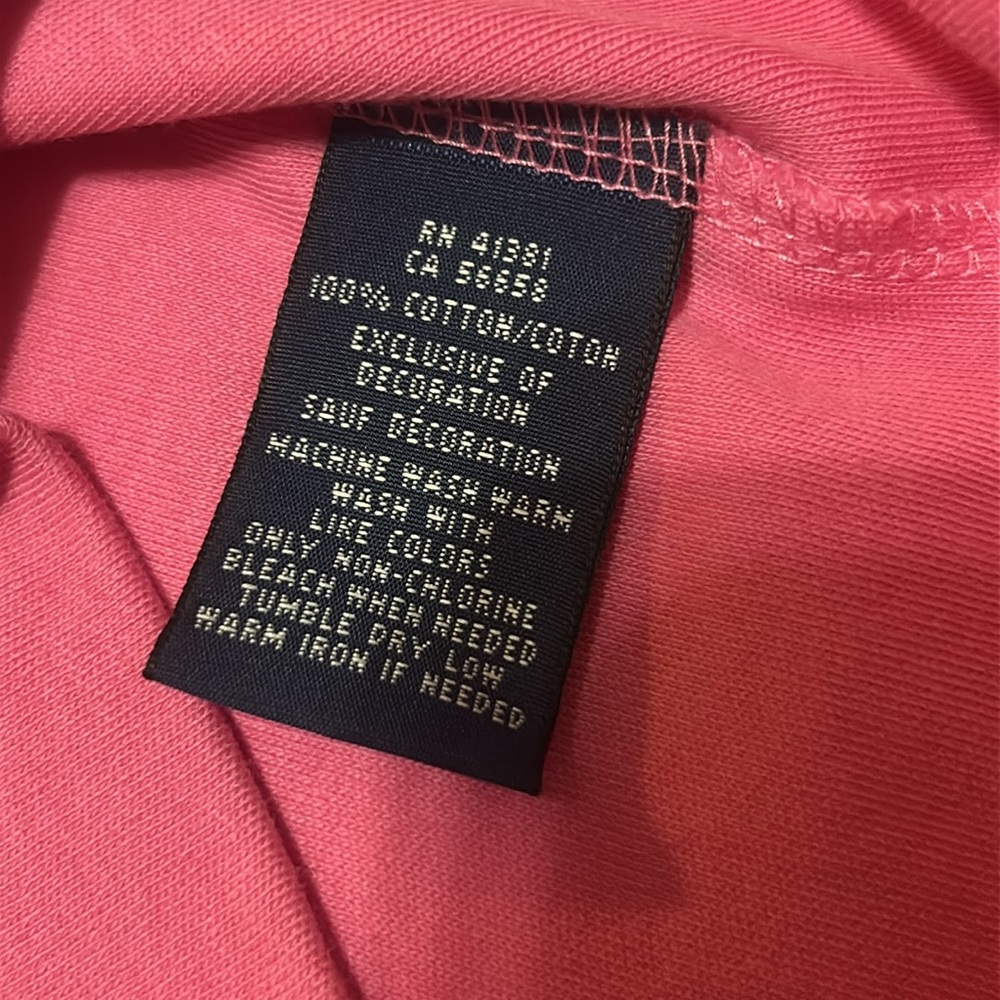 Ralph Lauren Pink Polo Shirt Dress Cotton size M like new - Picture 7 of 7